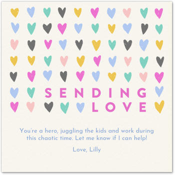 Sending Love Card