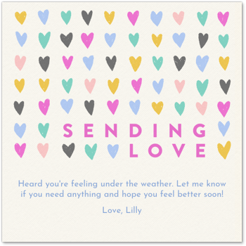 Sending Love Card