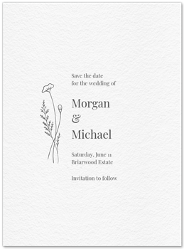 Simple Sprigs (Save the Date) Card