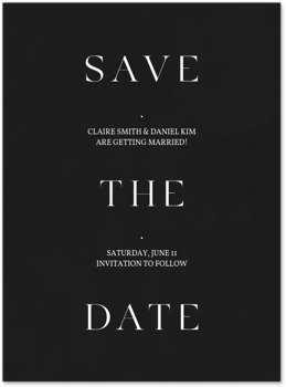 Simply Perfect (Save The Date) Card