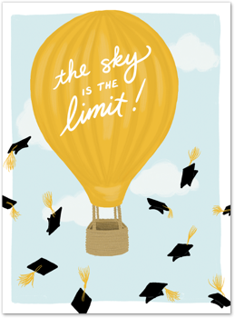 Sky Is the Limit Card by Slightly Stationery Card