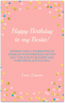 Sparkles and Sprinkles Card
