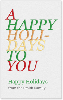 Stacked Holidays Card