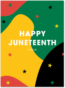 Starry Juneteenth Card