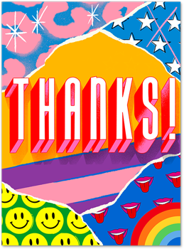 Thanks! Collage by Toby Triumph Card