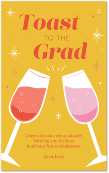 Toast to the Grad Card