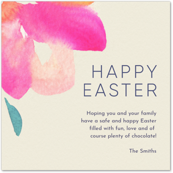 Watercolor Easter Card
