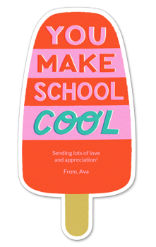 You Make School Cool Card