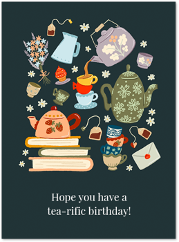 Tea-Rific Birthday Card