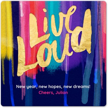 Live Loud Card
