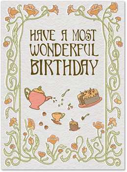 Wonderland Birthday Card