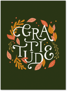 Floral Gratitude Card