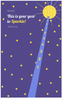 New Year Ball Card