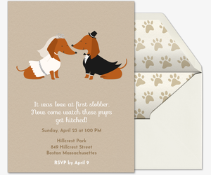Doggie Wedding Invitation