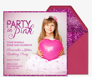 Party in Pink Invitation