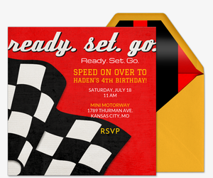 Ready Set Go Invitation