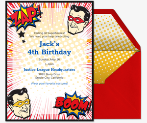 Superhero Invitation