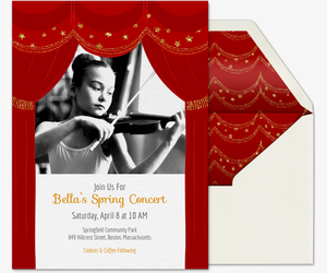 Theatrical Curtains Invitation