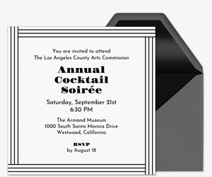 Cocktail Soirée Invitation