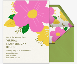 Spring Full Boom Invitation