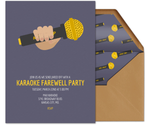 Mic Drop Invitation