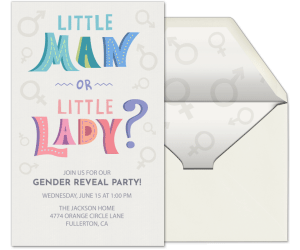 Baby Reveal Invitation