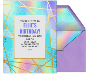 Holo Gold Invitation