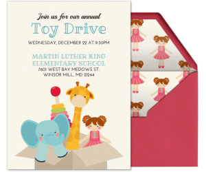 Toy Drive Invitation