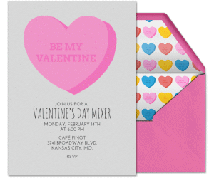 Be My Valentine Invitation