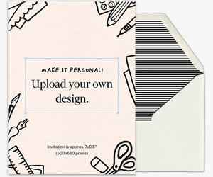 Design Your Own Portrait Invitation
