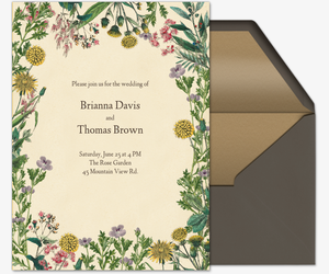 Lily of the Valley (Wedding) Invitation