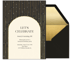 String of Lights Celebration Invitation