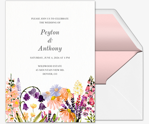 Bright Blooms (Wedding) Invitation