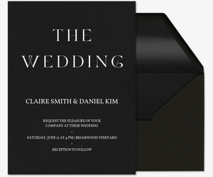 Simply Perfect (Wedding) Invitation