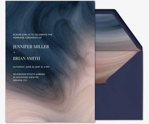 Agate Swirl (Wedding) Invitation
