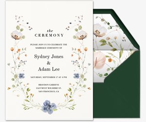 Ikebana Arrangement (Ceremony) Invitation