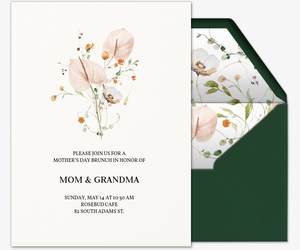 Anthurium Ikebana Arrangement Invitation