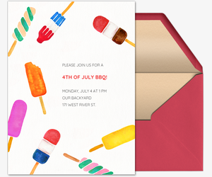 Ice Cream Truck Faves by CatCoq Invitation