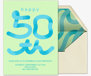 Get A Squiggle On - 50 Invitation