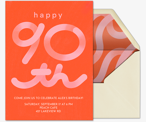 Get A Squiggle On - 90 Invitation