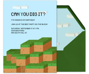 Can You Dig It? Birthday Invitation