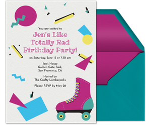 90s Themed Party Invitation
