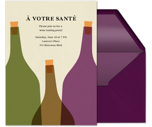 à Votre Santè Bottle Invitation