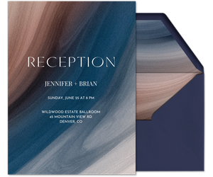 Agate Swirl (Reception) Invitation
