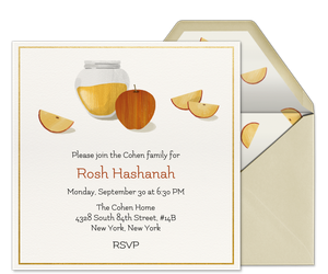 Apples and Honey Invitation