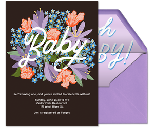 Baby in Bloom Invitation