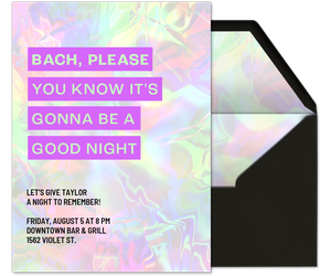 Bach Please Bachelorette Party Invitation