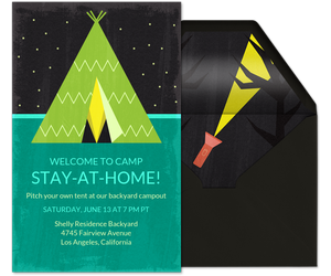 Backyard Campout Invitation