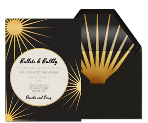 Ballots and Bubbly Invitation