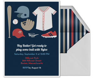 Baseball Essentials Invitation
